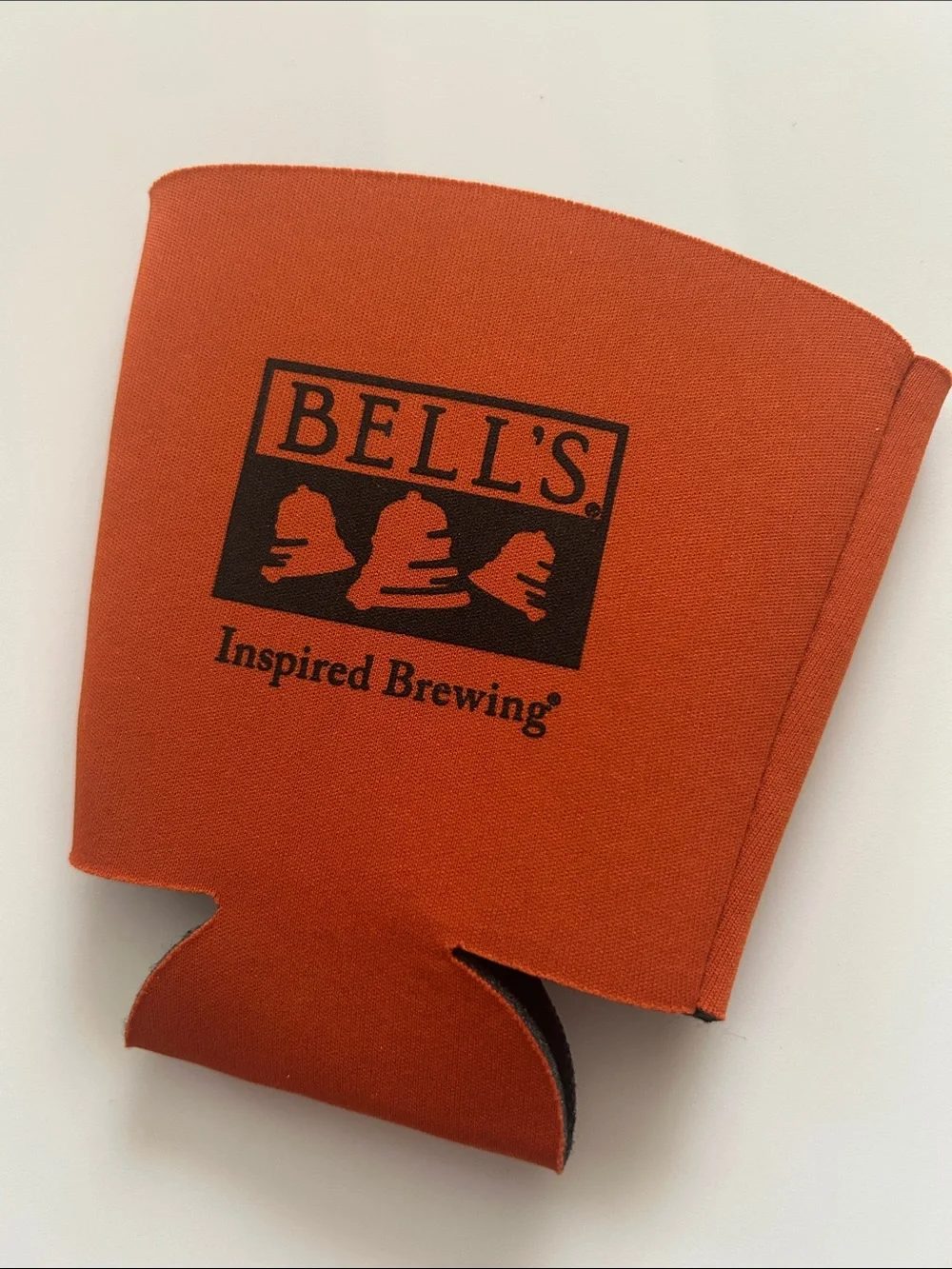Bell's Inspired Brewing Orange Coozie Beer Can Cooler Brewery Collector